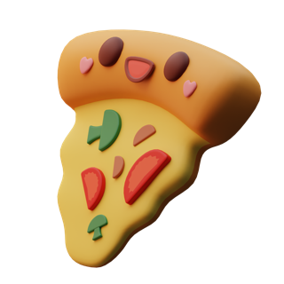 Pizza illustration representing menu variety